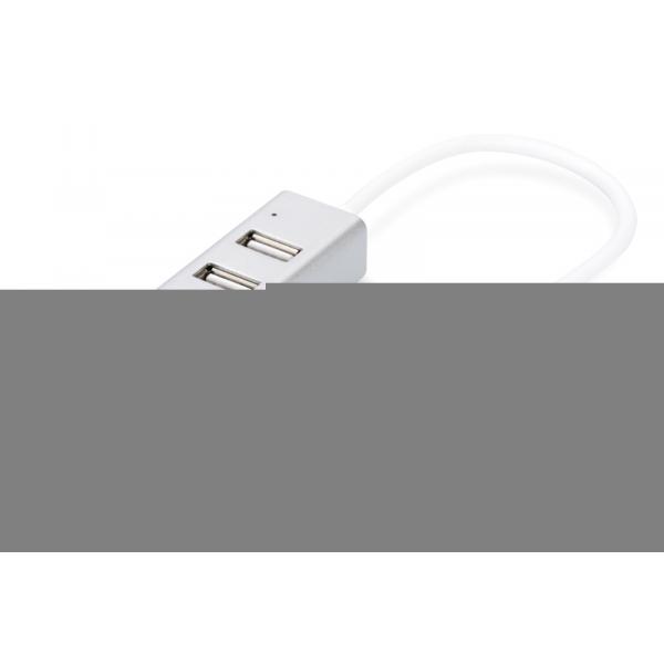 Digitus DA-70253 Hub Di Interfaccia Usb 2.0 100 Mbit/s Alluminio