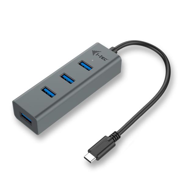 I-Tec Metal UsB-C Hub 4 Port