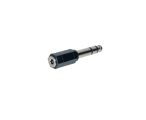 Alcasa AD-3563 Cable Gender Changer 6.3mm 3.5mm Nero