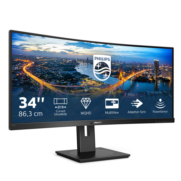 Philips B Line 345b1c/00 Monitor Pc 86,4 Cm (34") 3440 X 1440 Pixel Quad Hd Lcd Nero - Image 3