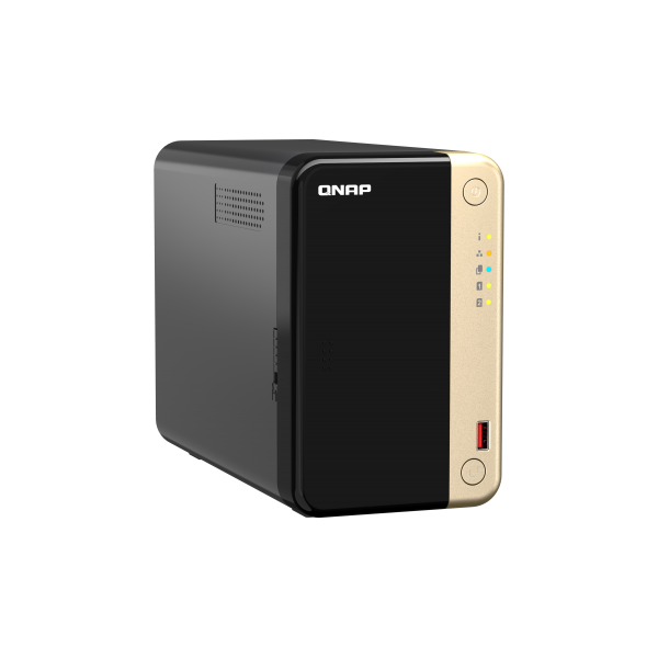 Qnap TS-264 Nas Tower Collegamento Ethernet Lan Nero, Oro N5095 - Image 3