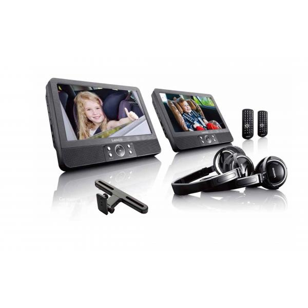 Lenco Tragbarer DvD-Player 22.5 Cm 22,90cm (9")  DvP-939 Inkl. 12 V KfZ-Anschlusskabel, Mit Integrie