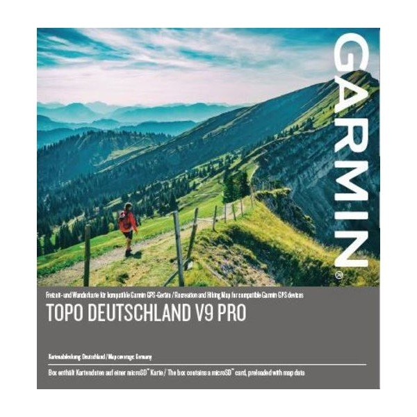 Garmin Topo Germany V9 Pro Wanderkarte Outdoorkarte Fahrrad, Geocaching, Ski, Wandern Deutsch
