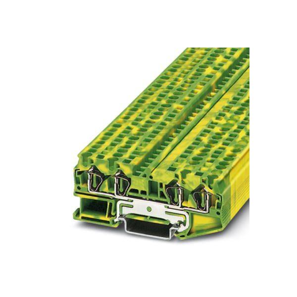 Phoenix Contact St 4-QuattrO-Pe - Durchgangsreihenklemme St 4-QuattrO-Pe GrüN-Gelb Inhalt: 50 St. (3