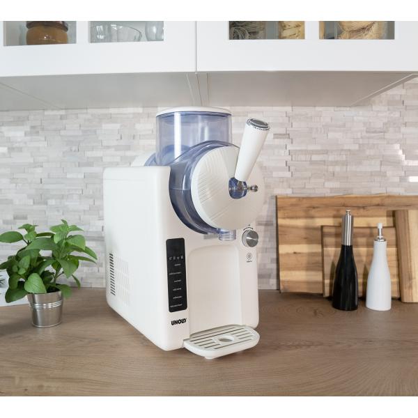 Unold 48950 2in1 SlusH- & Softeismaschine Sofie, Weiß, 1,5l