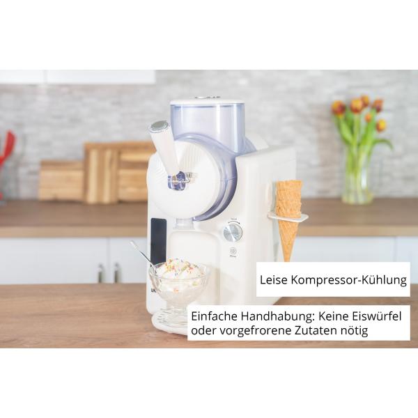 Unold 48950 2in1 SlusH- & Softeismaschine Sofie, Weiß, 1,5l - Image 3