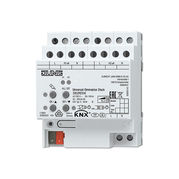 Jung Knx UniversaL-Dimmaktor 3902reghe 2fach 3902reghe