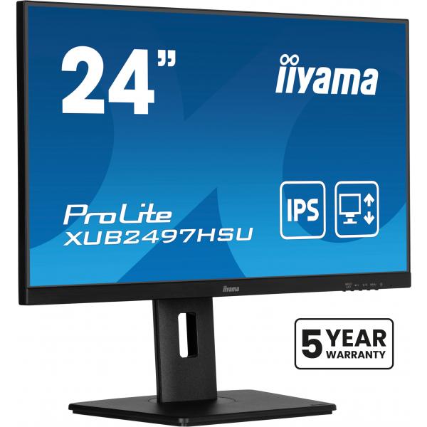 Iiyama Xub2497hsU-B2 Monitor Pc 60,5 Cm (23.8") 1920 X 1080 Pixel Full Hd Led Nero