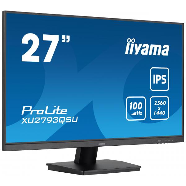 Iiyama Prolite Xu2793qsU-B7 Led Display 68,6 Cm (27") 2560 X 1440 Pixel Wide Quad Hd Nero