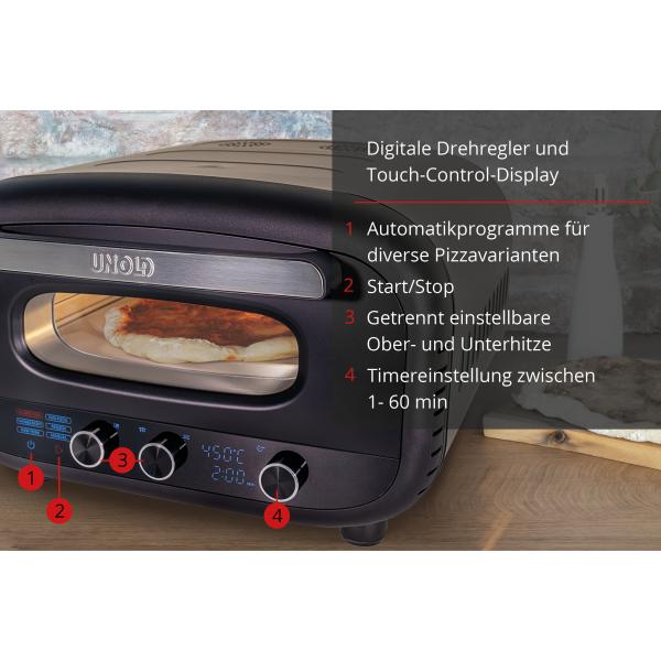Unold 68805 Pizzaofen Don Alfredo Inkl. Pizzastein Und Pizzaschieber - Image 3