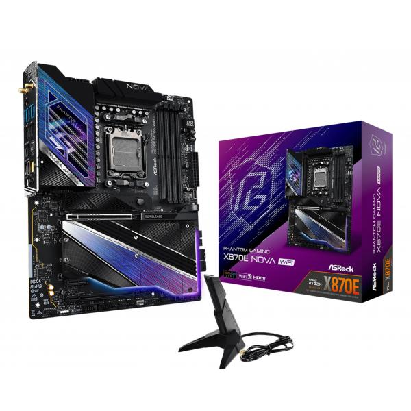 Asrock Mk X870e Nova Wifi Amd X870e Socket Am5 Atx
