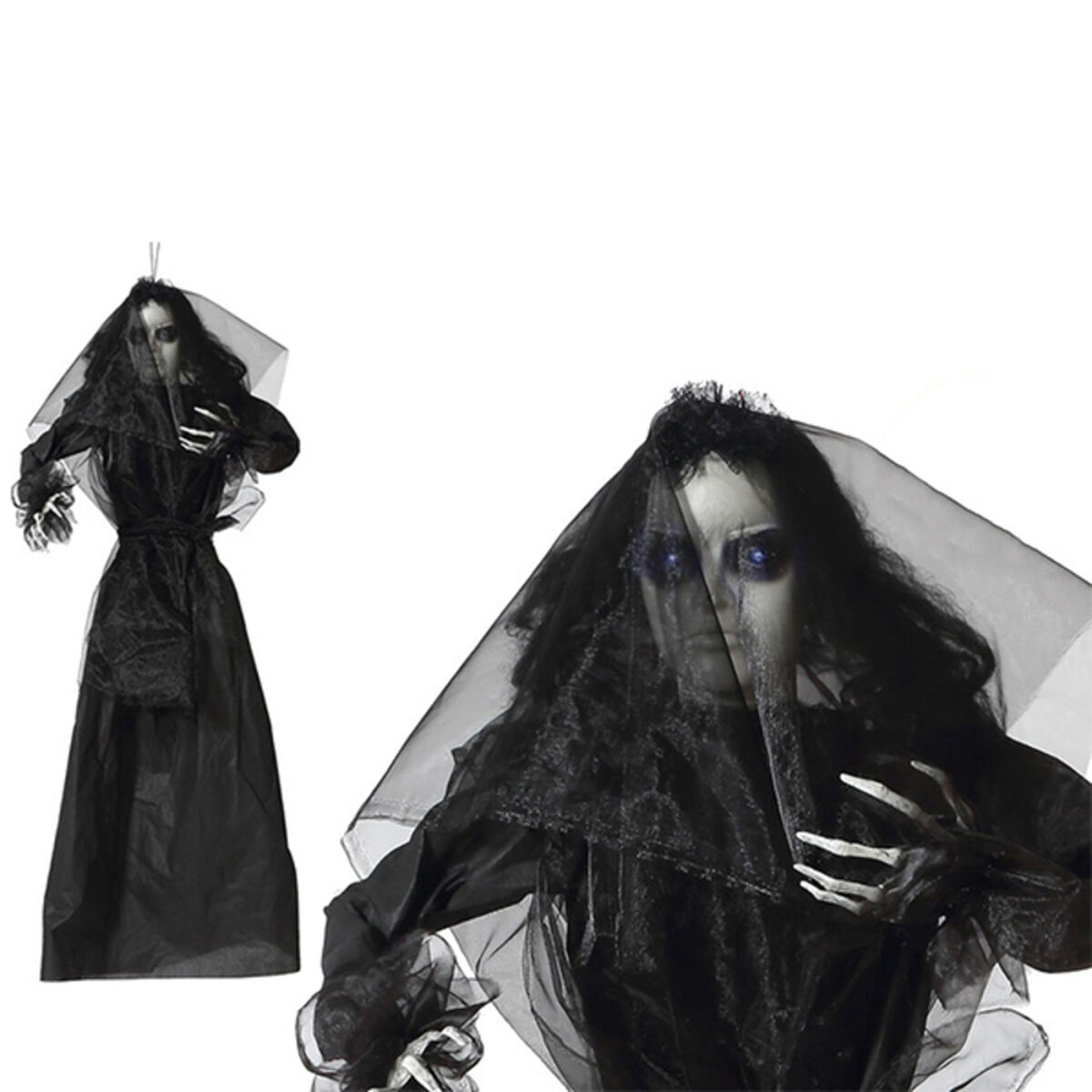 Decorazione Pensile Halloween (140 X 16 X 160 Cm) Nero 140 X 16 X 160 cm