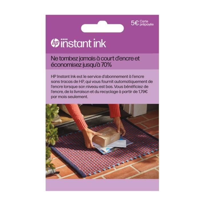 Carta Prepagata Hp Instant Ink: Abbonamento Per La Consegna Di Cartucce Originali hp