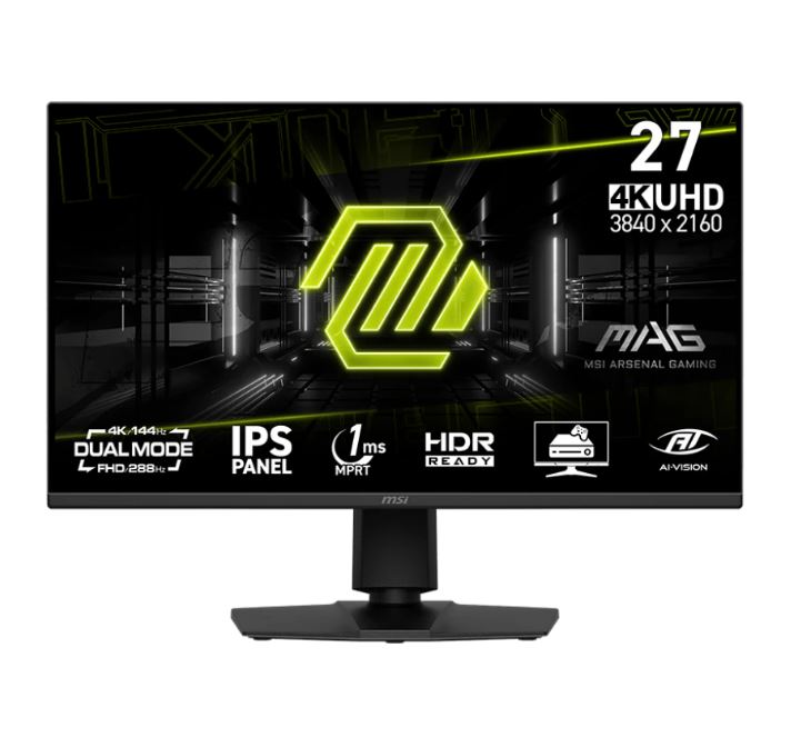Msi Mag 275upd E14 Gaming Monitor - 27" - 4k Uhd, Dual Mode Dual Mode Für Uhd Bei 144 Hz Und Fhd Bei 288 Hz [energieklasse F] (9s6-3ce89M-016)