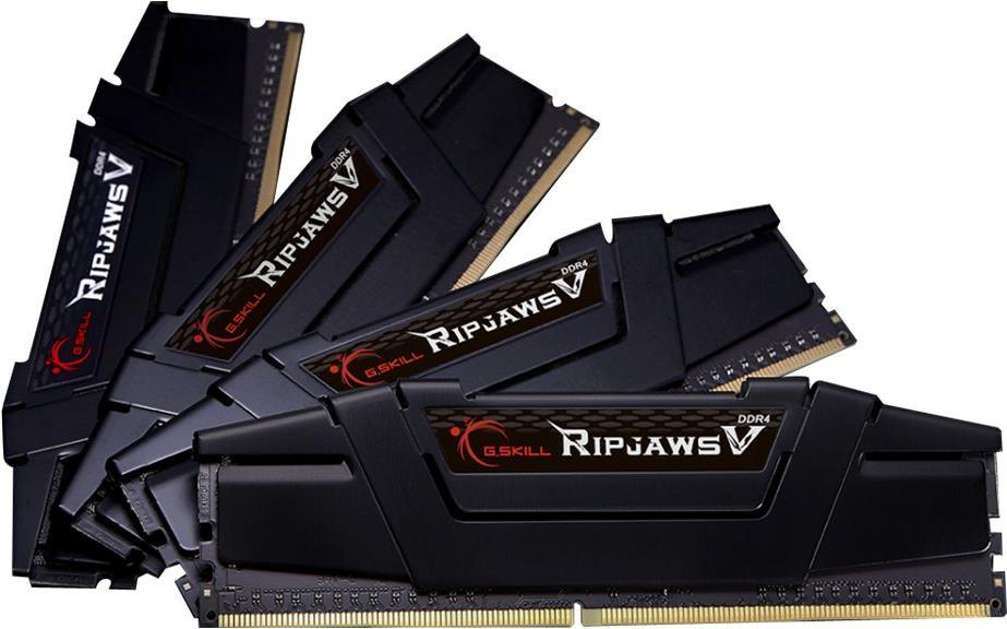 G.skill Ripjaws V - Ddr4 - 32 Gb: 4 X 8 Gb - Dimm 288-Pin - 4000 Mhz / Pc4-32000 - Cl18 - 1.35 V - Ungepuffert - NoN-Ecc - Classic Black (f4-4000c18q
