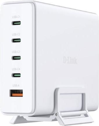D-Link DcF-241 - Netzteil - Gan + AC-Netzteil - 240 Watt - 5 A - Power Delivery 3.1, Qc 4.0 - 5 Ausgabeanschlussstellen (4 X UsB-C, Usb Typ A) (dcF-2