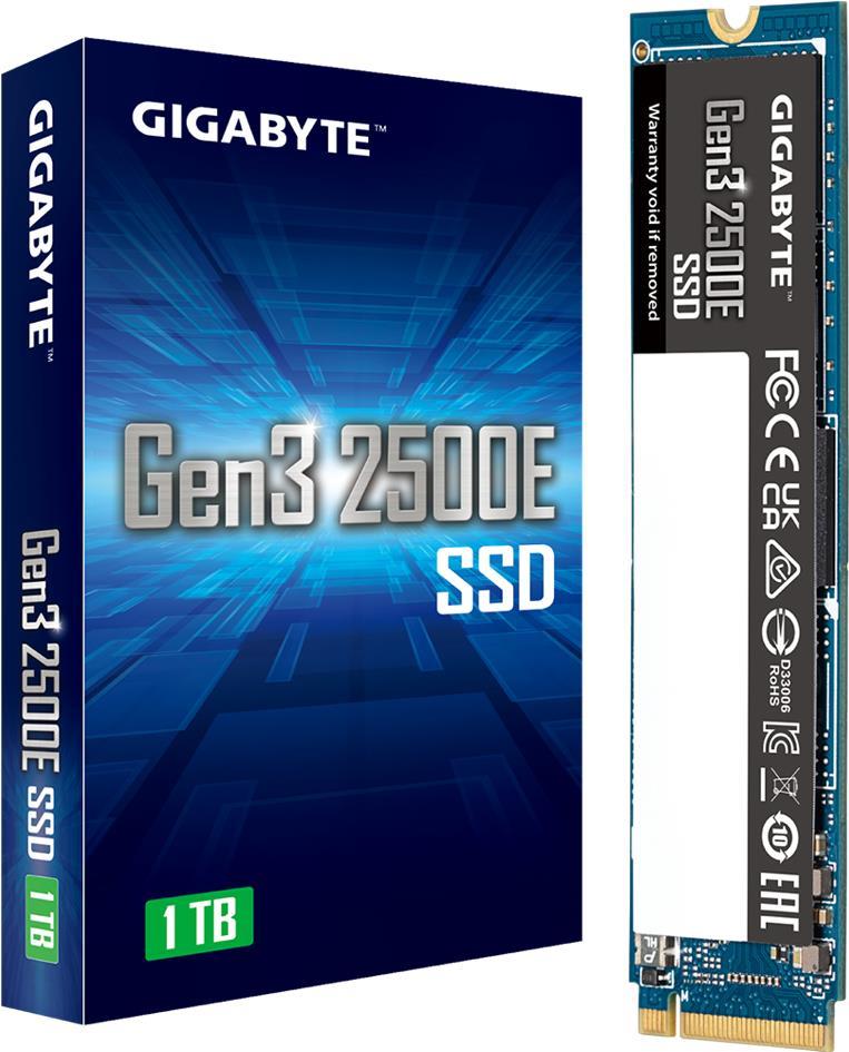 Gigabyte Gen3 2500e - Ssd - 1tb - Intern - M.2 2280 - Pcie 3.0 X4 (nvme) (g325e1tb)