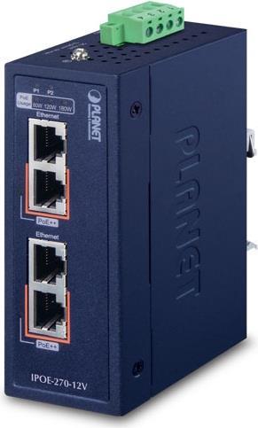 Planet IpoE-270-12v. Ethernet Schnittstellen Typ: 2.5 Gigabit Ethernet,5 Gigabit Ethernet,gigabit Ethernet, Ethernet Lan Datentransferraten: 10,100,1
