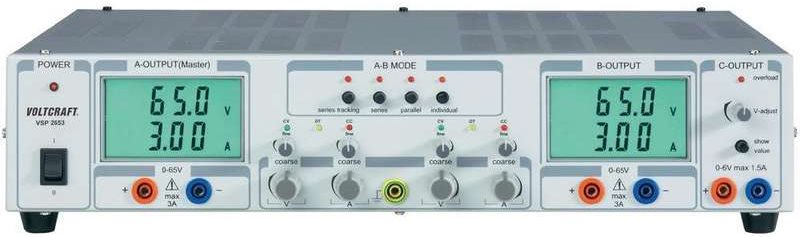 Voltcraft Labornetzgerät, Einstellbar Vsp 2653 0.1 - 65 V/dc 0 - 3 A 399 W 3 X (vsp 2653)
