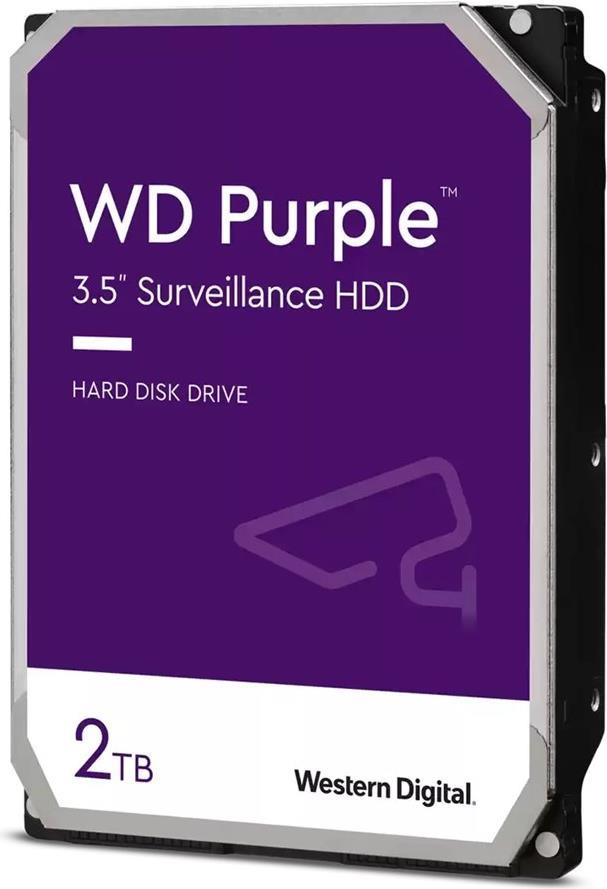Wd Purple Surveillance Wd23purz - Festplatte - 2tb - Intern - 3.5" (8,9 Cm) - Sata 6gb/s - Puffer: 64mb (wd23purz)