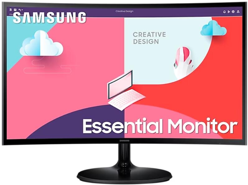 Samsung 68 Cm LeD-Monitor, 68,60cm (27") , CurveD-Display, 16:9 Bildformat, VA-Panel, Auflösung: 1920 X 1080, 75 Hz Bildwiederholungsrate, 250 Cd/m²