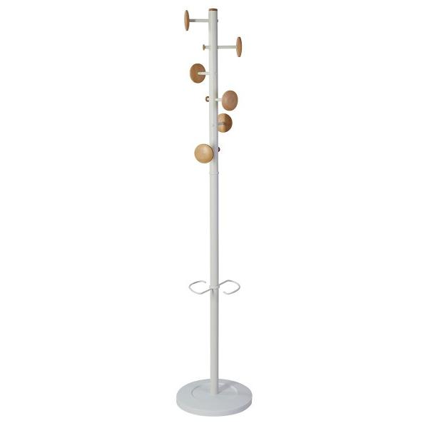 Alba Music Coat Stand 6 Pegs Wood And White - Pmmusic bc
