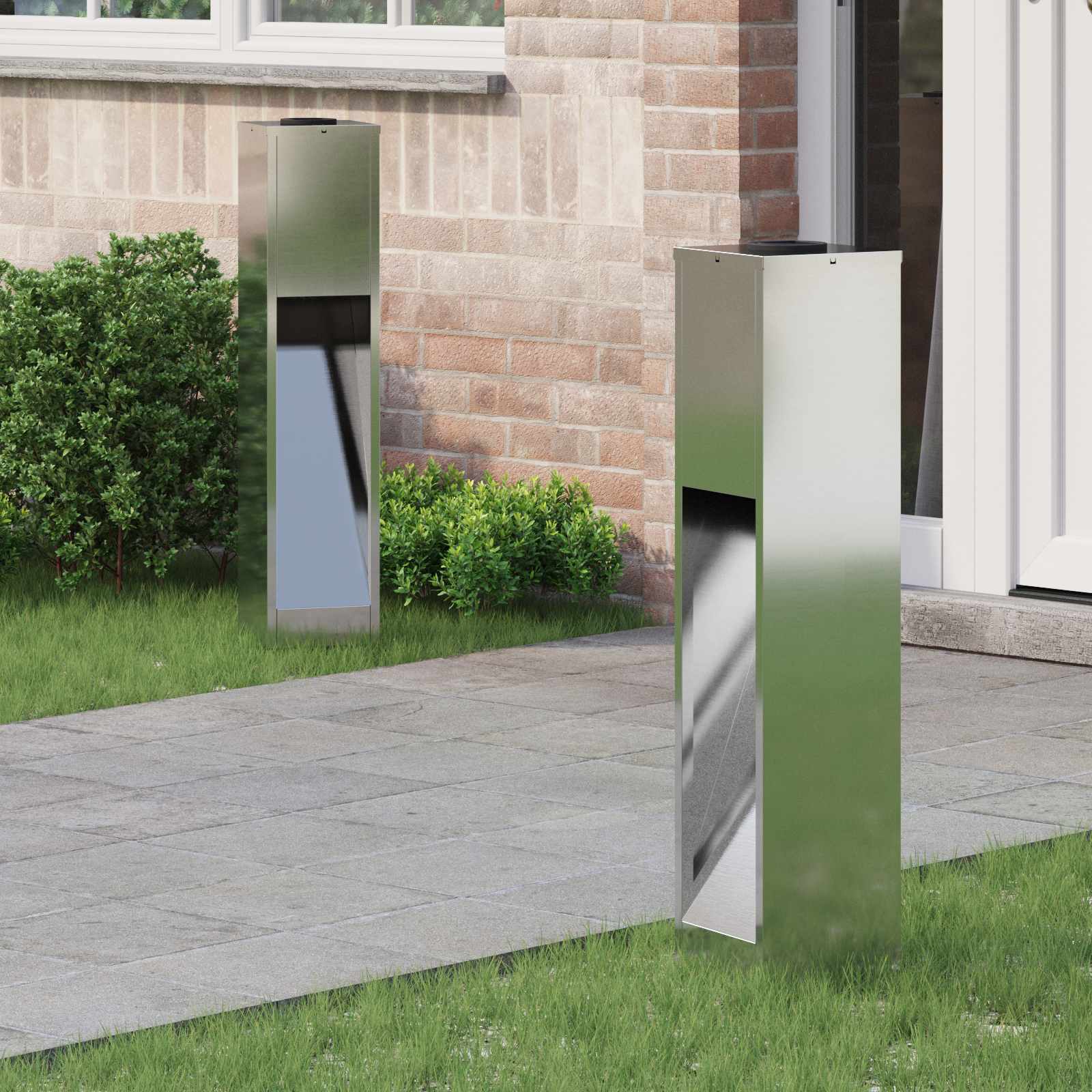 Lucina Led Solare Da Percorso 2 Pcs Zincato Zincato