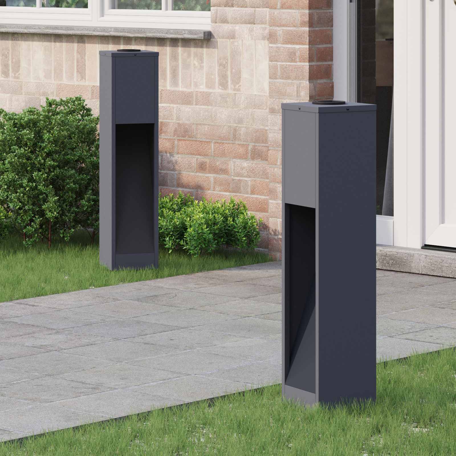 Lucina Led Solare Da Percorso 2 Pcs Antracite