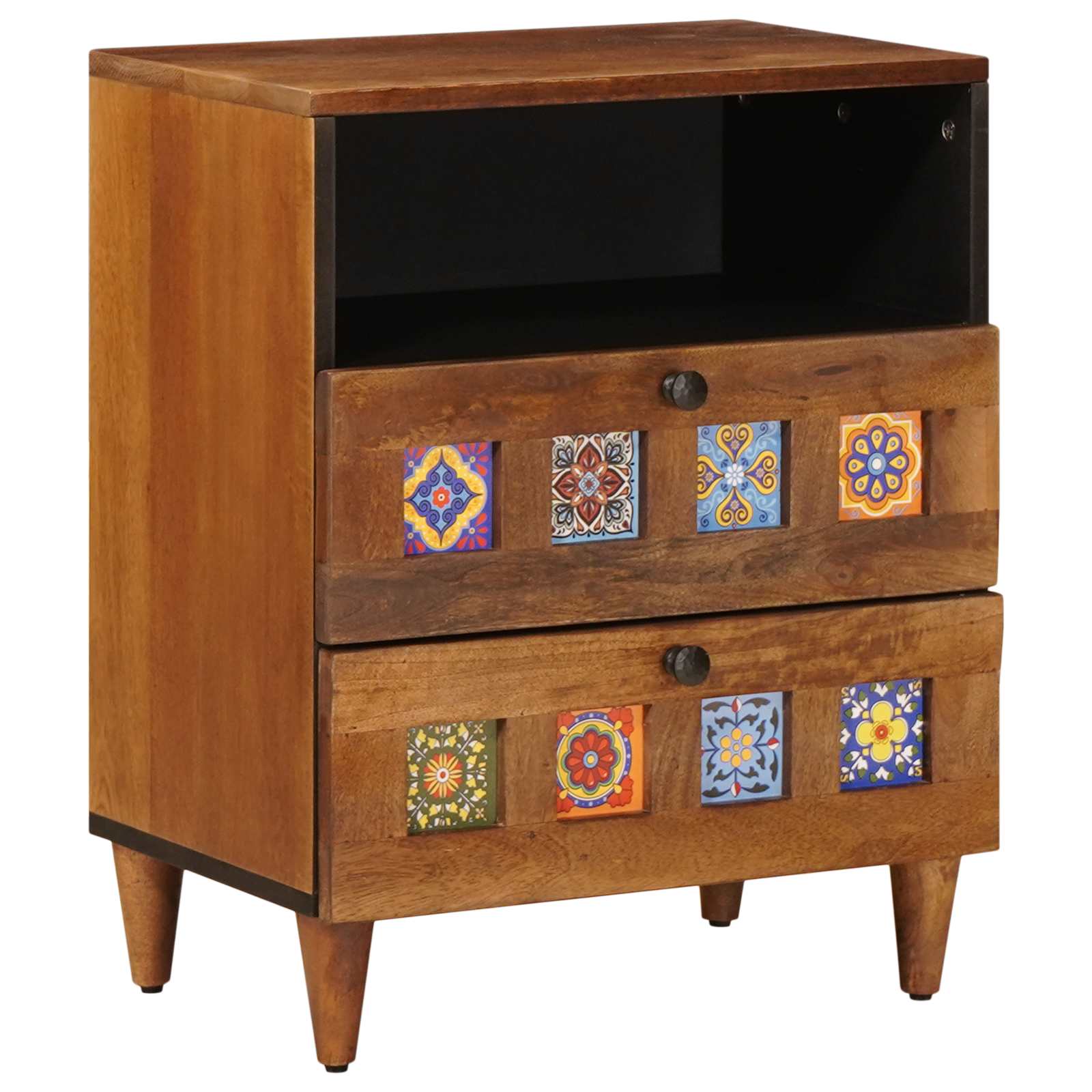 Armadio Da Notte Con Cassetto Marrone 50 X 33 X 60 cm