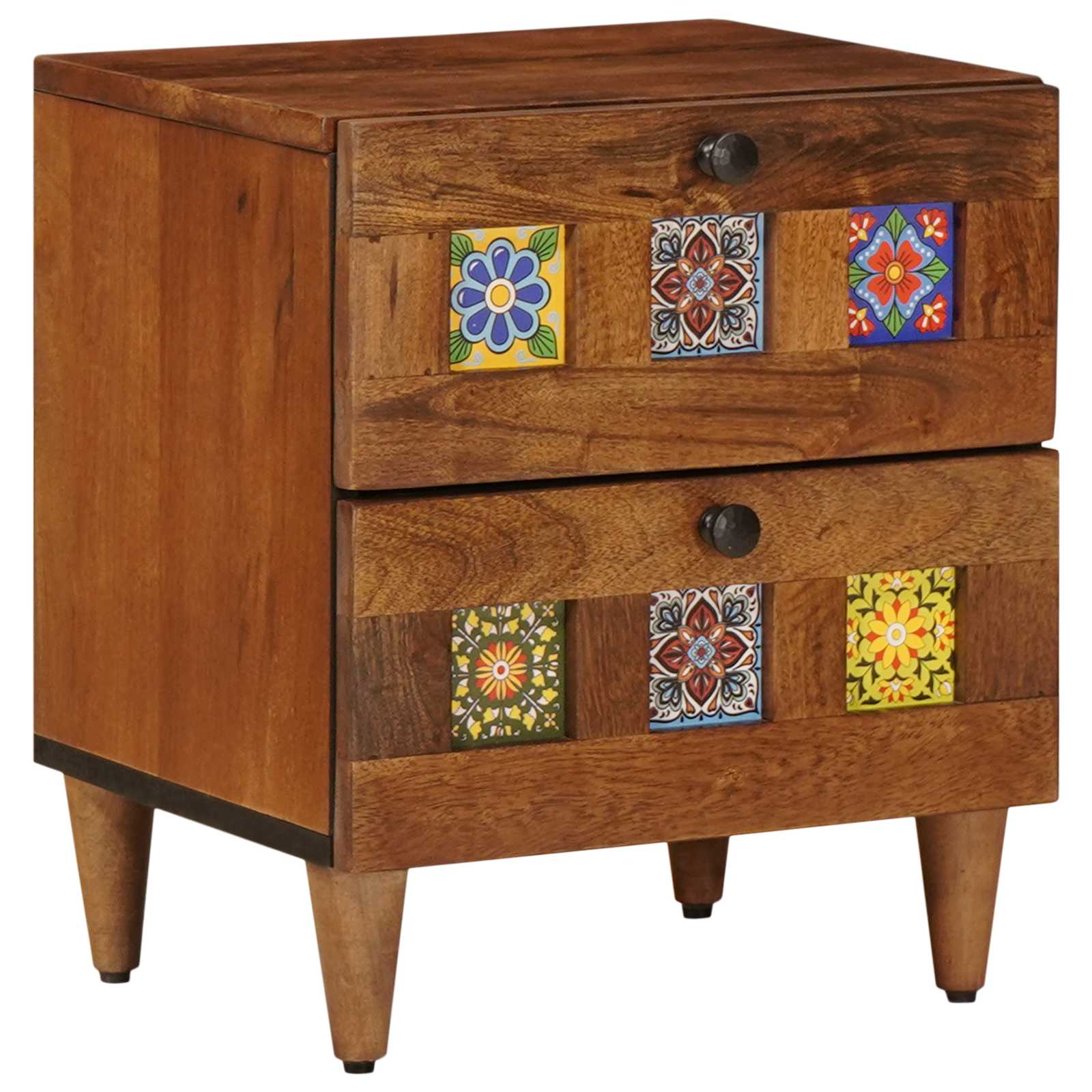 Armadio Da Notte Con Cassetto Marrone 40 X 33,5 X 46 cm