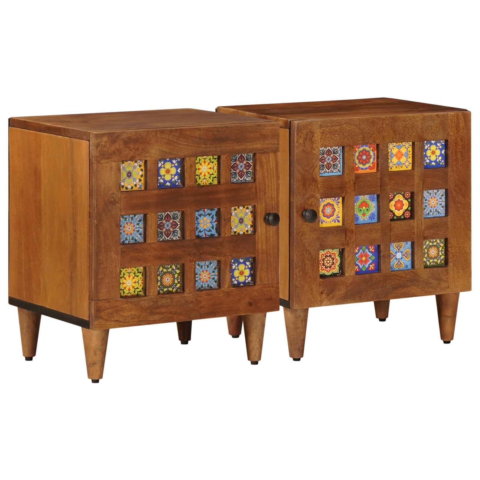 Armadio Da Notte 2 Pcs Marrone 40 X 33,5 X 46 cm