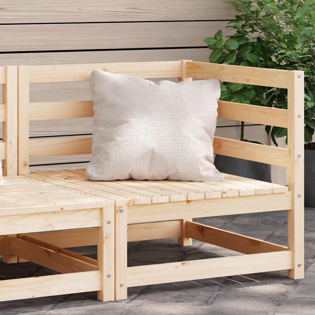 Divano Angolare Da Giardino 70x70x67cm Legno Massello Di Pino