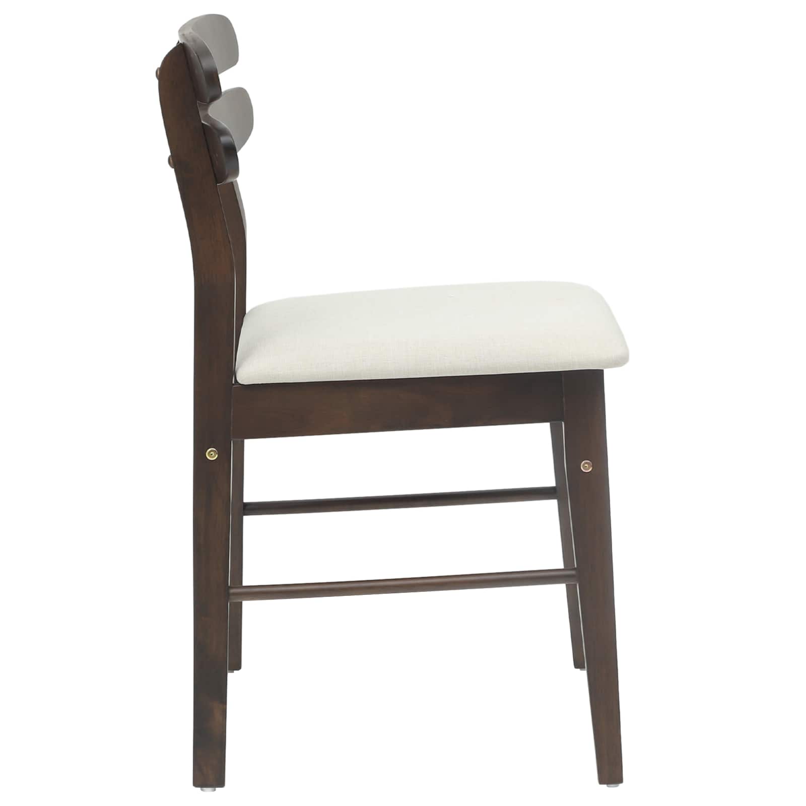 Sedia Da Pranzo 2 Pcs Marrone Chiaro E Chiaro - Image 6