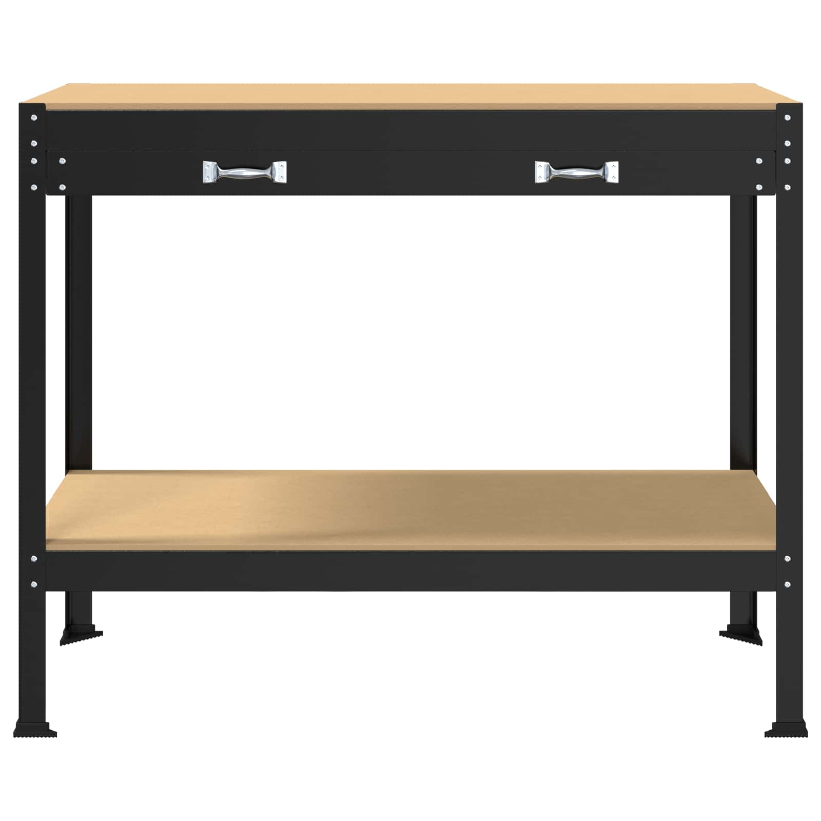 Banchi Da Lavoro Nero 81 X 41 X 145 Cm Legno Multistrato - Image 6