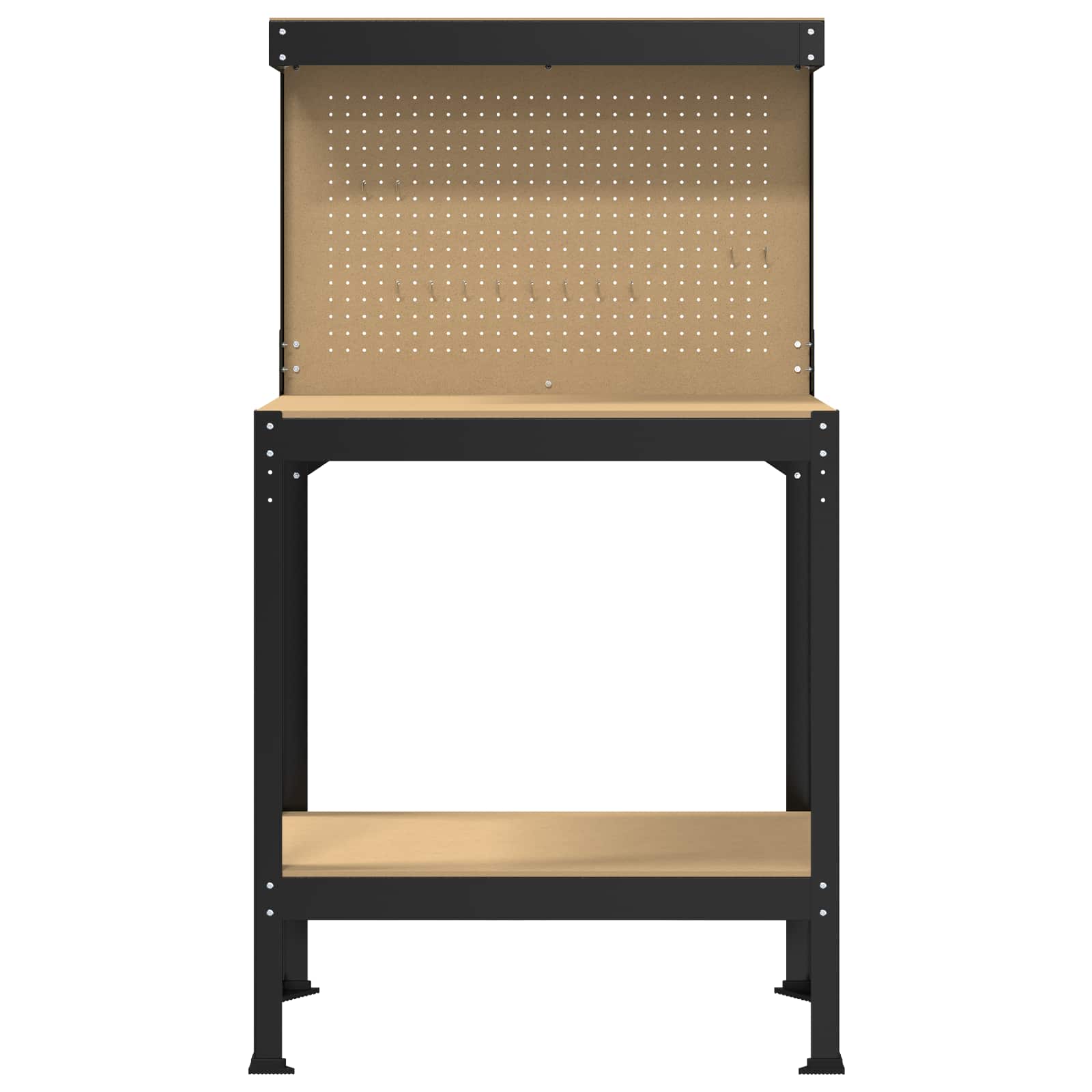 Banchi Da Lavoro Nero 81 X 41 X 145 Cm Legno Multistrato - Image 5