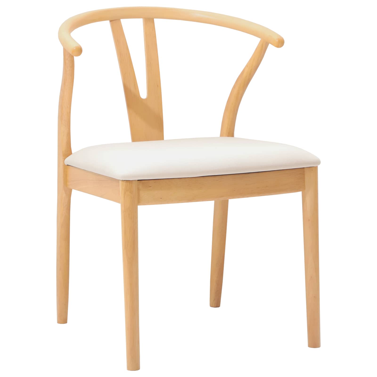 Sedia Da Pranzo 2 Pcs Naturale E Chiaro Legno Di Gomma Solido - Image 4