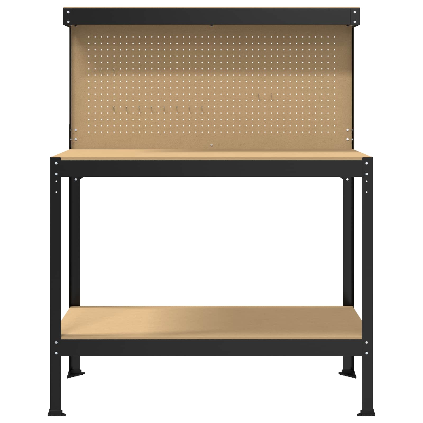 Banchi Da Lavoro Nero 81 X 41 X 145 Cm Legno Multistrato - Image 5