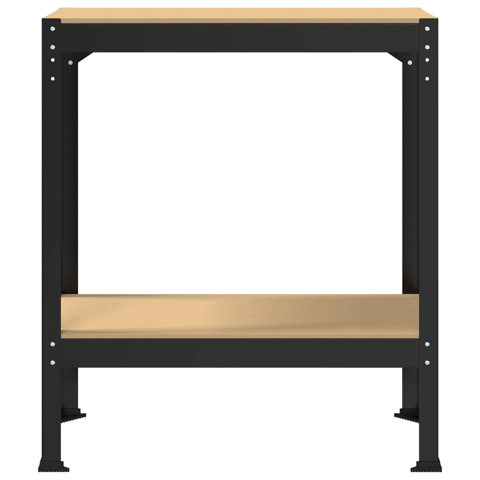 Banchi Da Lavoro Nero 81 X 41 X 145 Cm Legno Multistrato - Image 5