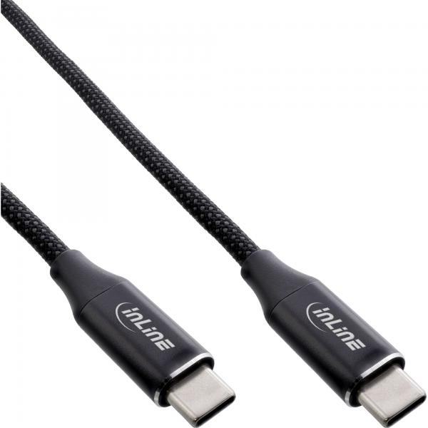 Cavo UsB-C Magnetico Inline - UsB-C Maschio/maschio - 100w - Nero - 1m