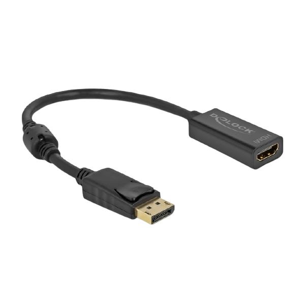 Adattatore Video Delock: Displayport Maschio Agganciato A Hdmi Femmina