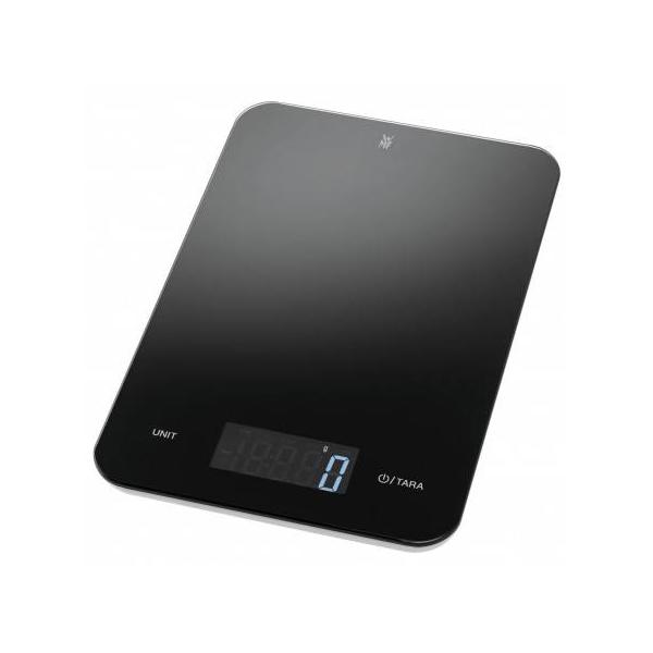Wmf 0608736040, Elektronische Küchenwaage, 5 Kg, 1 G, Schwarz, Glas, Kunststoff, Rechteck