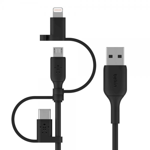 Belkin Boostcharge Universal - UsB-Kabel - Usb Männlich Zu MicrO-Usb Typ B, Lightning, 24 Pin UsB-C Männlich