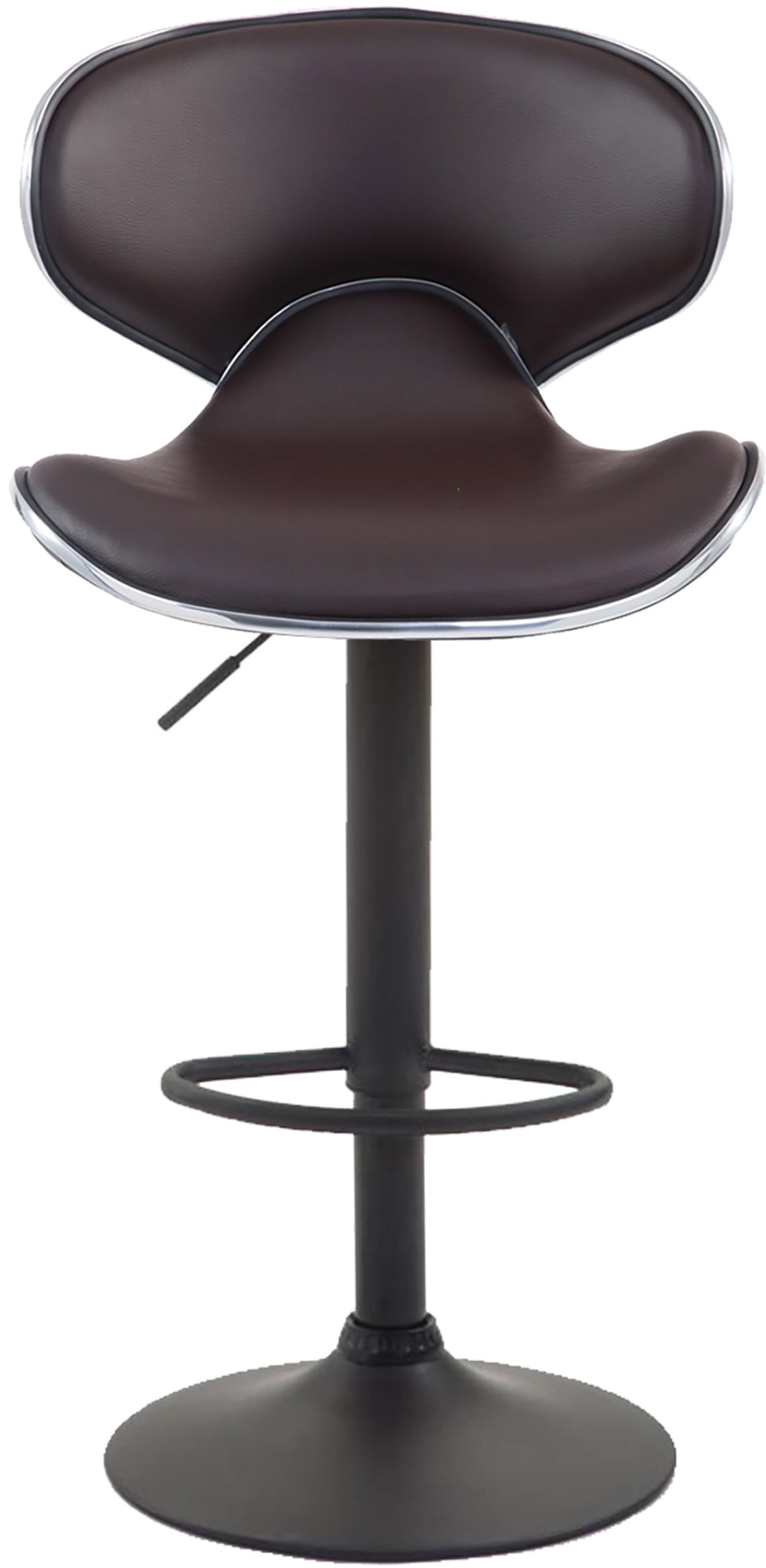 2er Set Barhocker Las Vegas V2 Kunstleder Schwarz