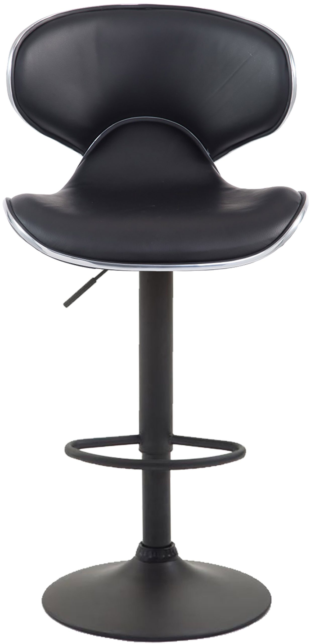 2er Set Barhocker Las Vegas V2 Kunstleder Schwarz