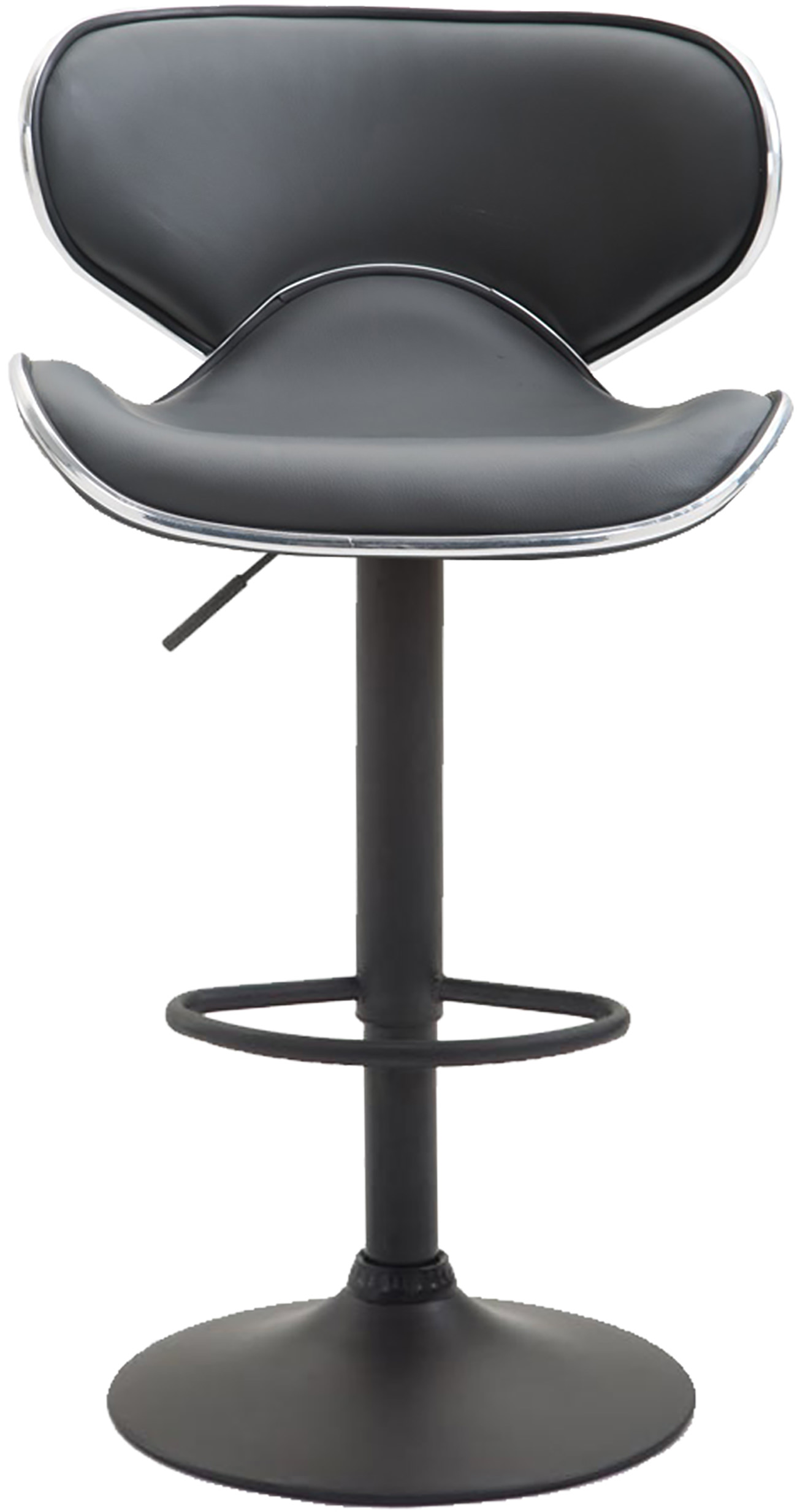 2er Set Barhocker Las Vegas V2 Kunstleder Schwarz