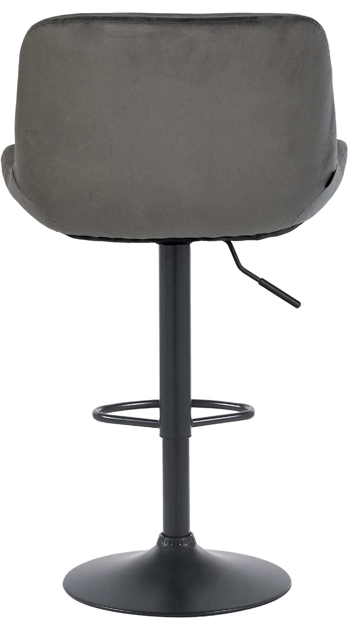 2er Set Barhocker Solon Schwarz Samt