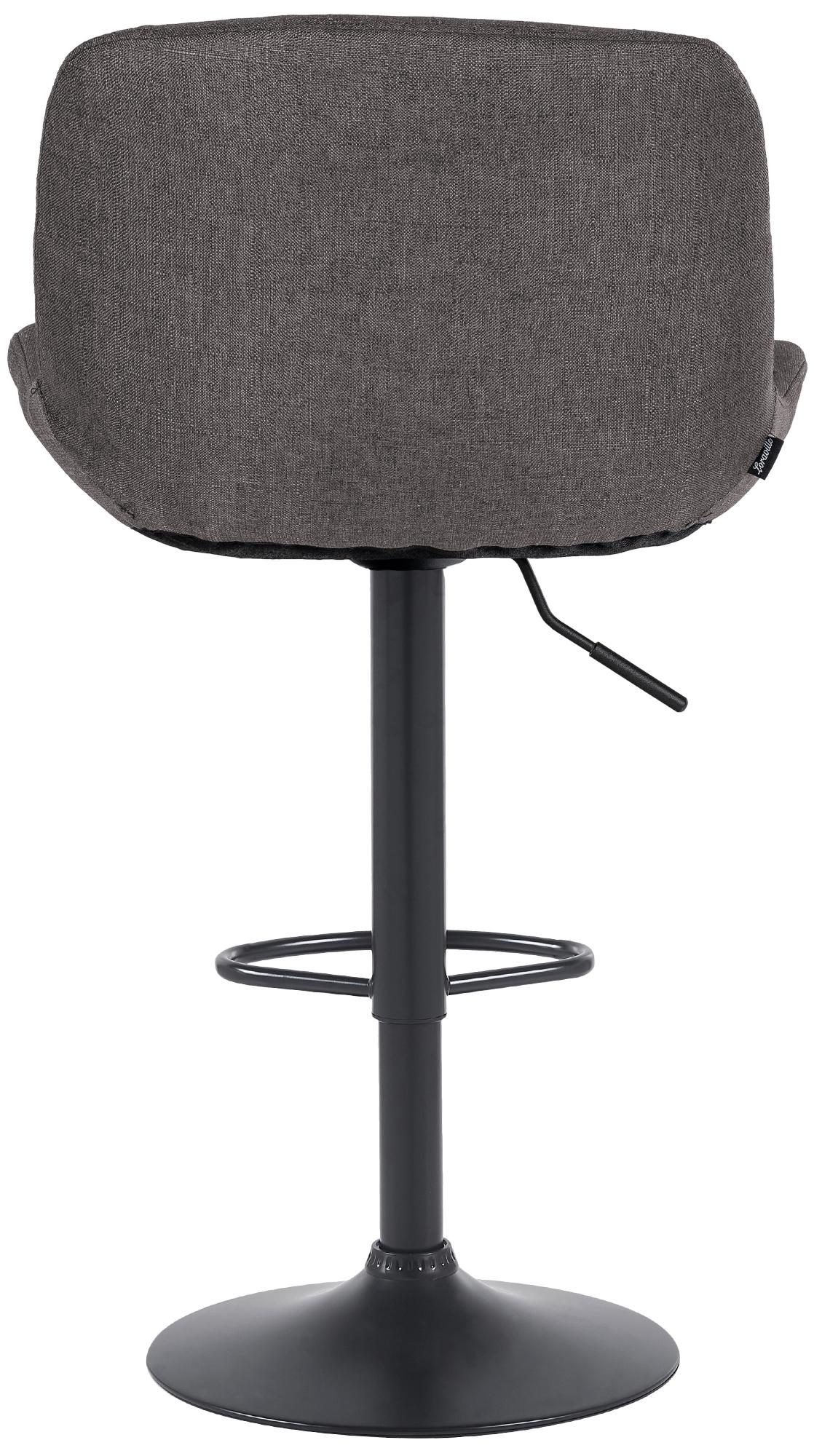 2er Set Barhocker Solon Schwarz Stoff