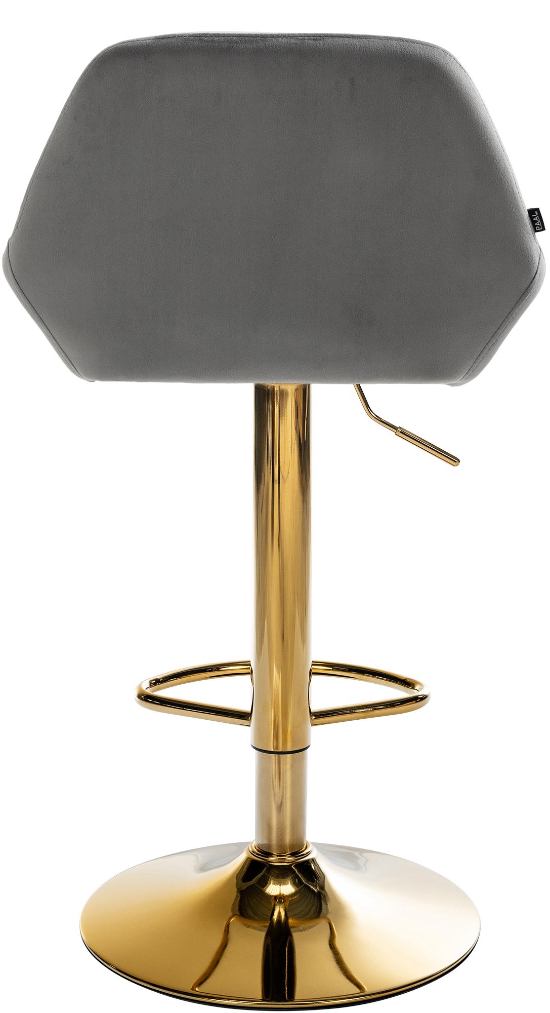 2er Set Barhocker Braga Gold Samt - Image 5