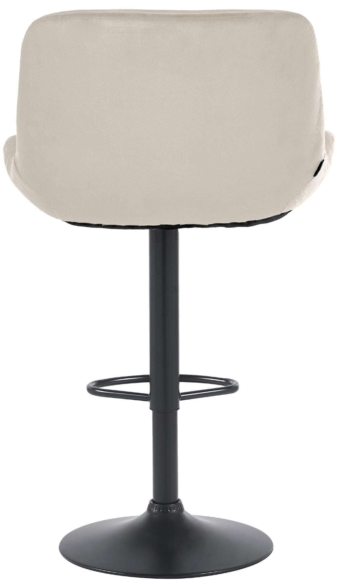 2er Set Barhocker Solon Schwarz Samt