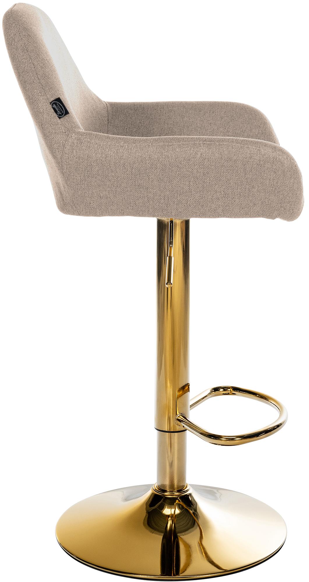 2er Set Barhocker Braga Gold Stoff - Image 4